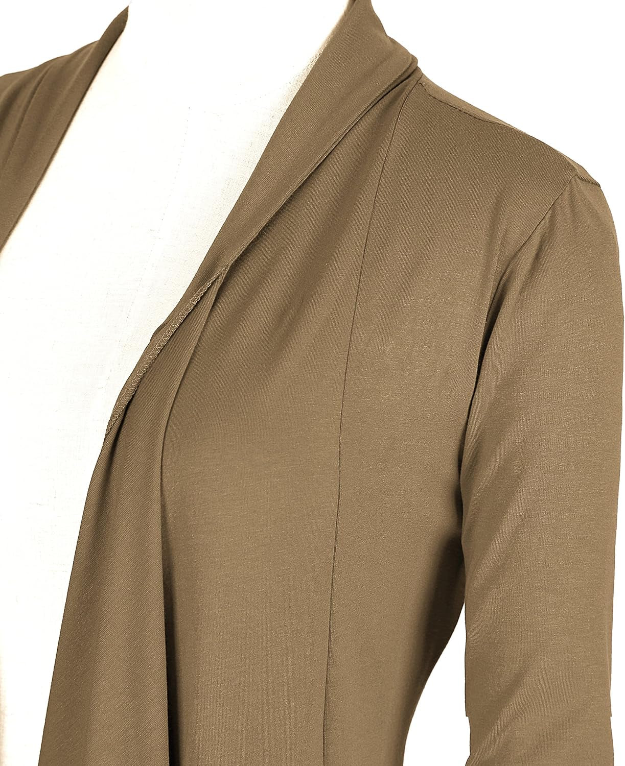 Women's Long Sleeve Drape Front Cardigan with Irregular Hem